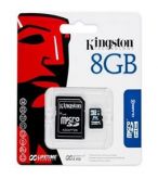 Cartão de memória micro SD 8gb c/adap. SD Kingston