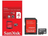 CARTAO DE MEMORIA SANDISK SDSDQM-004G-B35A 4GB + Adaptador